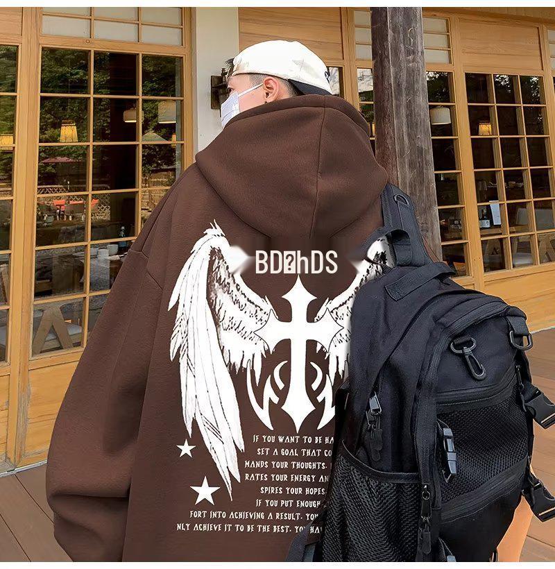 2024 Men's Heavyweight Hooded Sweatshirt - High Quality Loose Fit, Plus Size, Autumn/Winter Collection