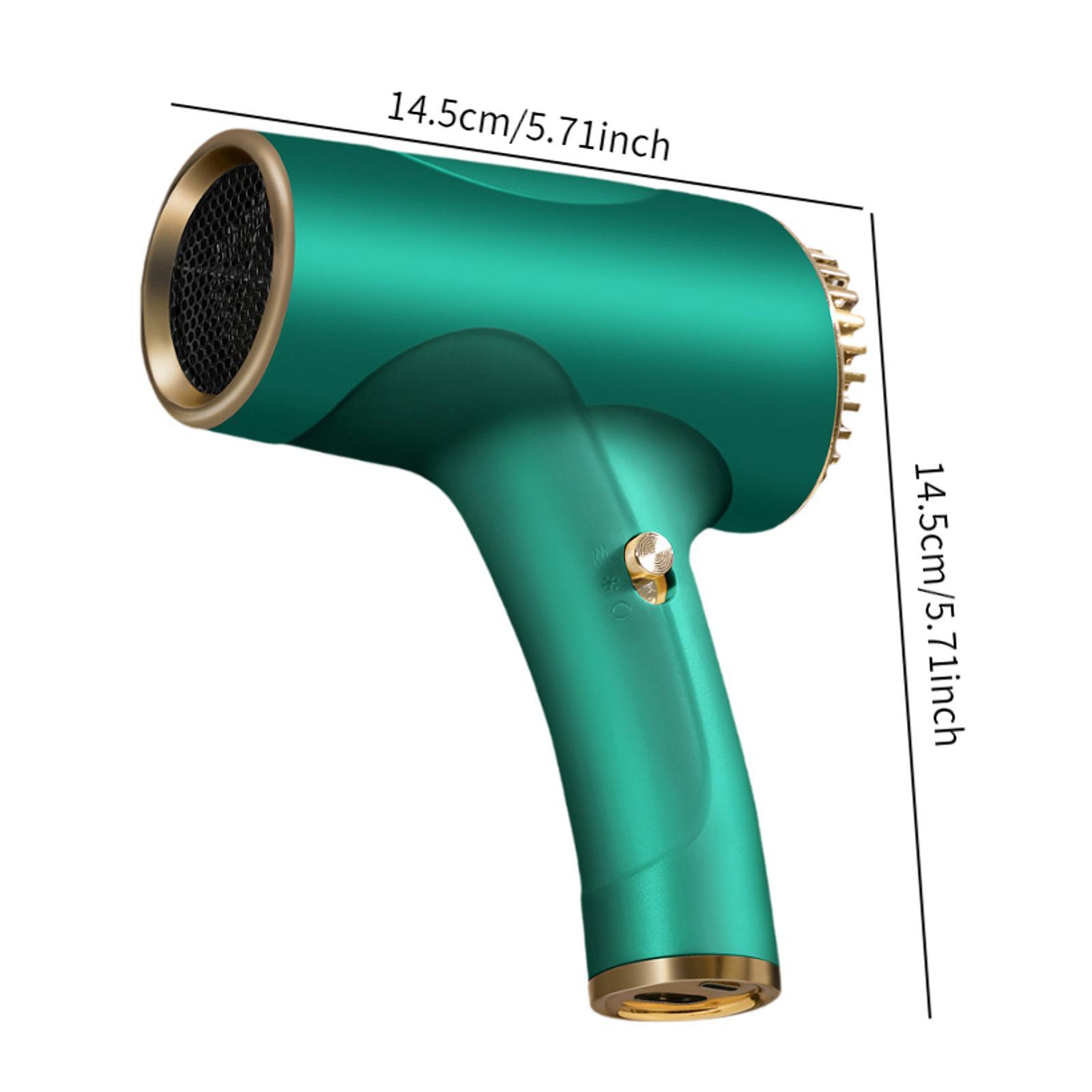 

Фен для волос с регулируемой температурой 500 Вт легкий быстросохнущий защитный фен для волос для отеля, салона, дома, путешествий, женщин и мужчин зелёный