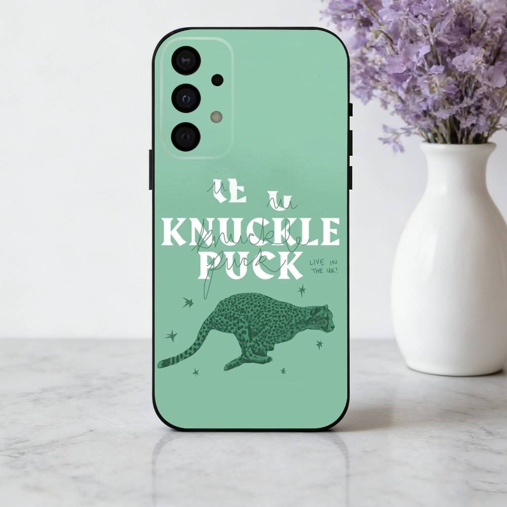 Pop-Rock K-Knuckle P-Puck Band Handyhülle Für Samsung Galaxy A73,A72,A71,A70,A53,A52,A51,Weiche Silikon-Schwarze Abdeckung