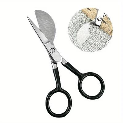 1PC Tufted Carpet Trimmer Scissor Embroidery Scissors Duckbill Applique Scissors Sewing Crafting Shears Soft Rubber Handle