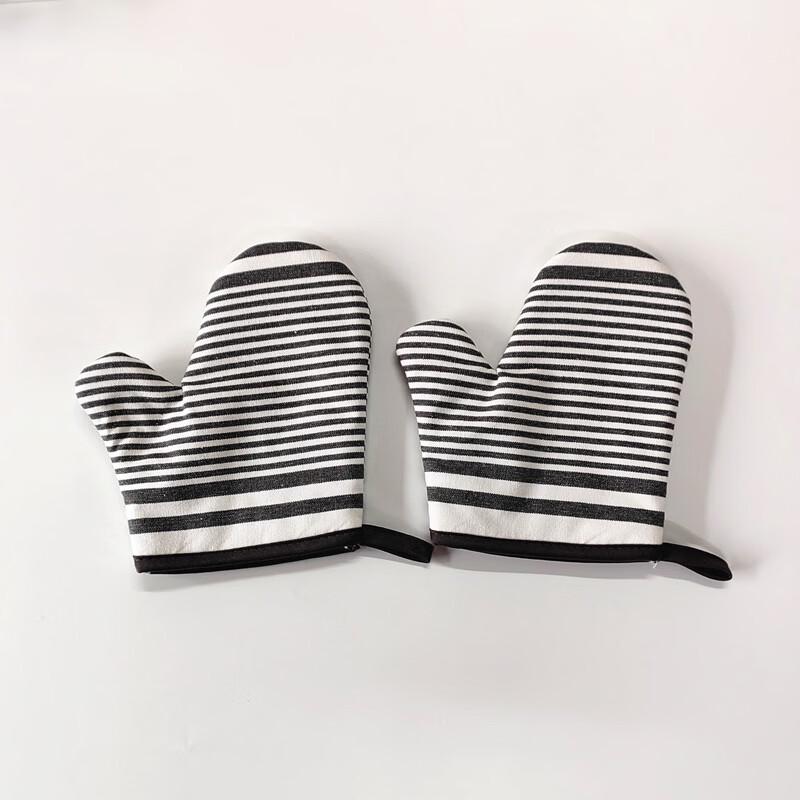 MDNG Thick Striped Heat Resistant Oven Mitt
