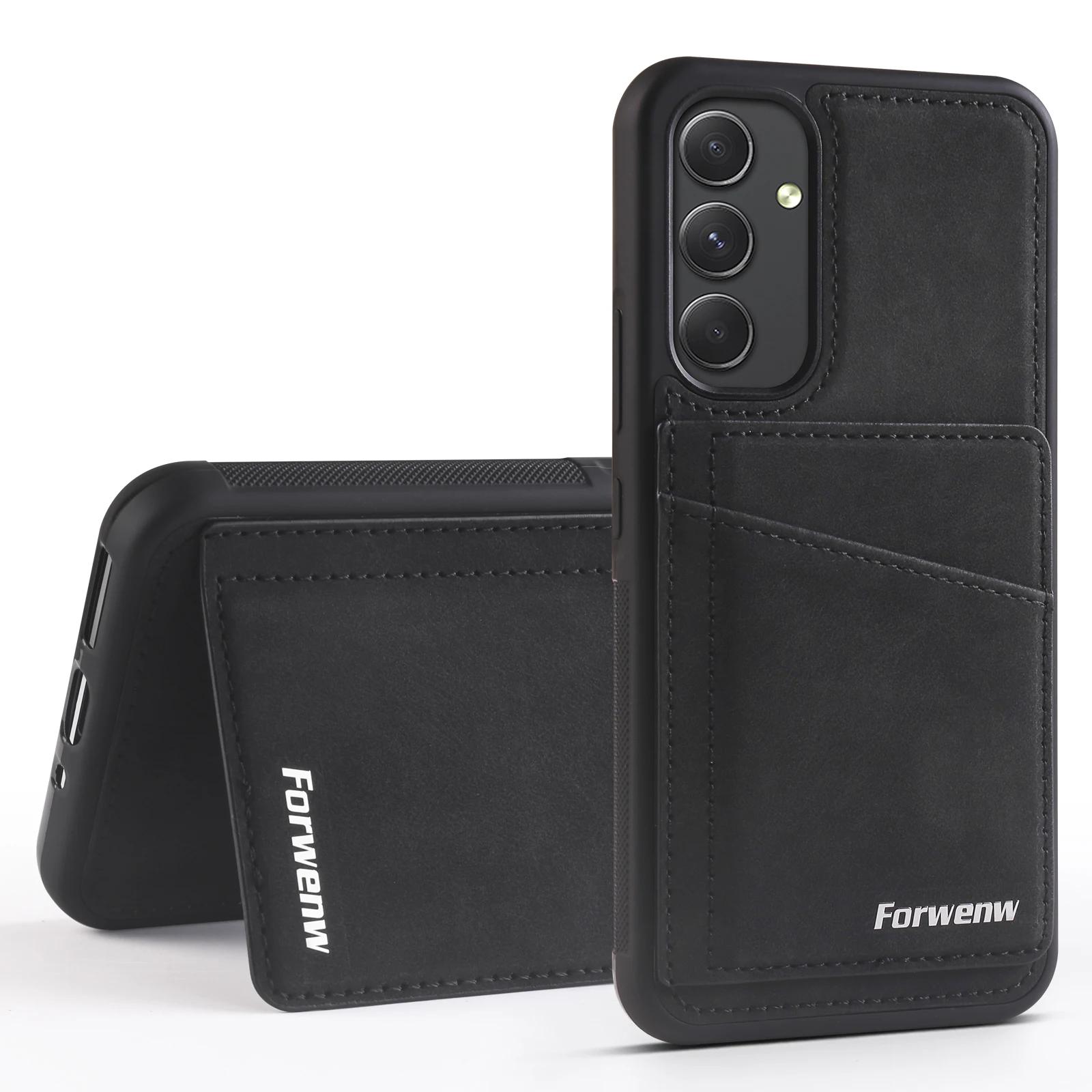 

Чехол-картхолдер с RFID-блокировкой для Samsung Galaxy A56 A55 A54 A36 A35 A34 A16 A15 A14 S25 Ultra Edge S24 FE S23 S21 S20 S22 Plus For Galaxy S24 FE