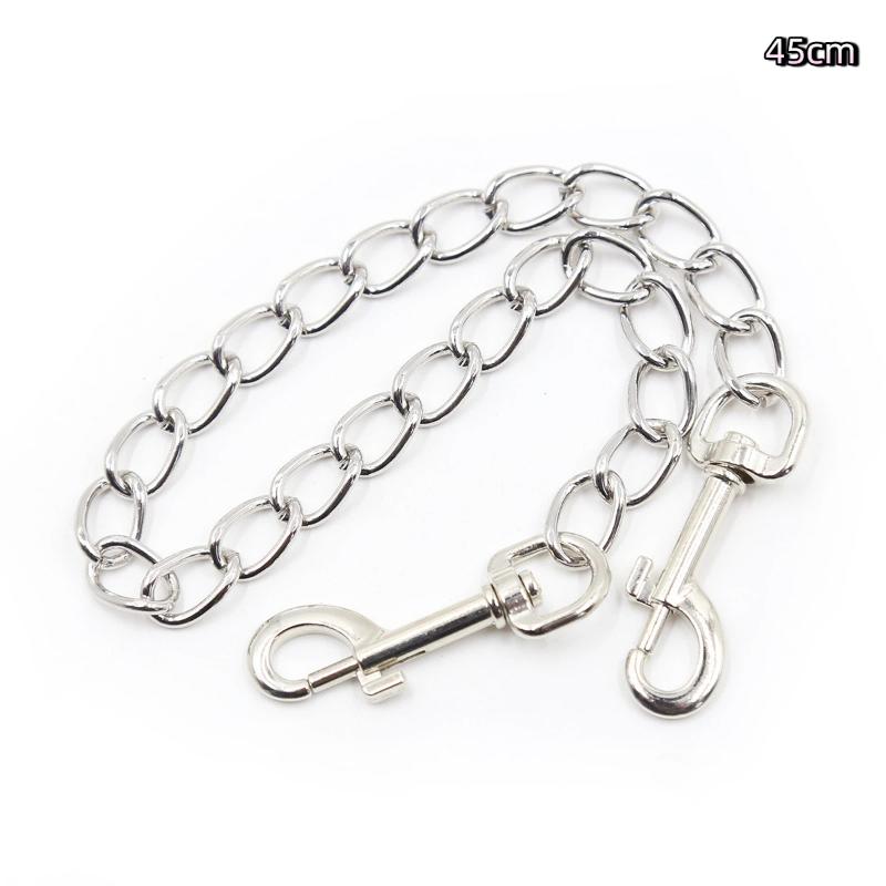 Hoyytu Adult Restraint Handcuff Double End Metal Hook Chain Portable Design for Couple Bondage Travel Intimate Use
