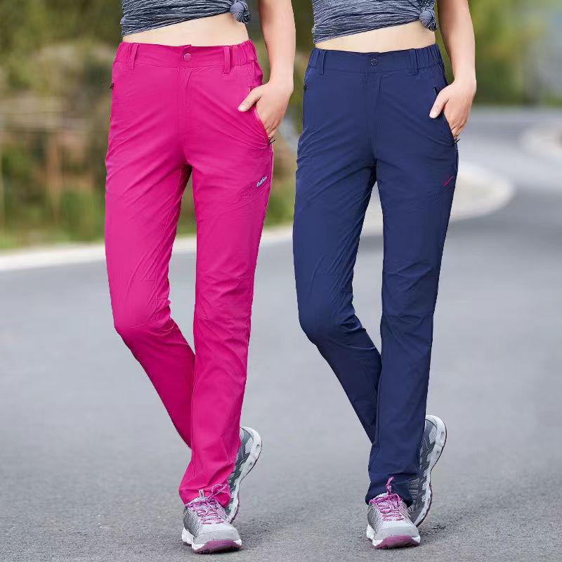 Unisex Quick-Dry Hiking Pants: Thin, Breathable, Plus Size, Loose-Fit Windbreakers for Outdoor Sports