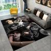 Fashion Kpop Hyunjin Stray Kids Non-Slip Area Rug for Living Room,Bedroom,Playroom,Soft Carpet Floor Mat Home Decor Rug Kid Room