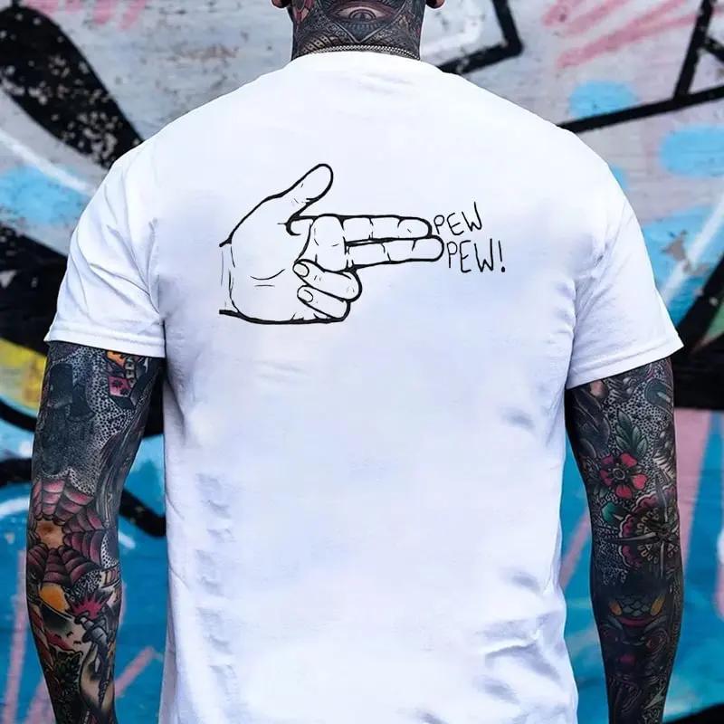 Summer Men's Fashion Weird Pattern Print T-Shirts 100 Cotton Clothing Quick Dry Polyester Short Sleeve Sweat-Absorbing Tee Tops