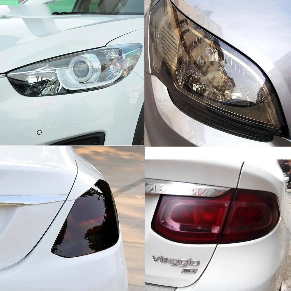 Yellow Car Light Headlight Taillight Tint Vinyl Lamp Film Sticker Sheet Color-Change Smoke Matt Rear Fog Sticker