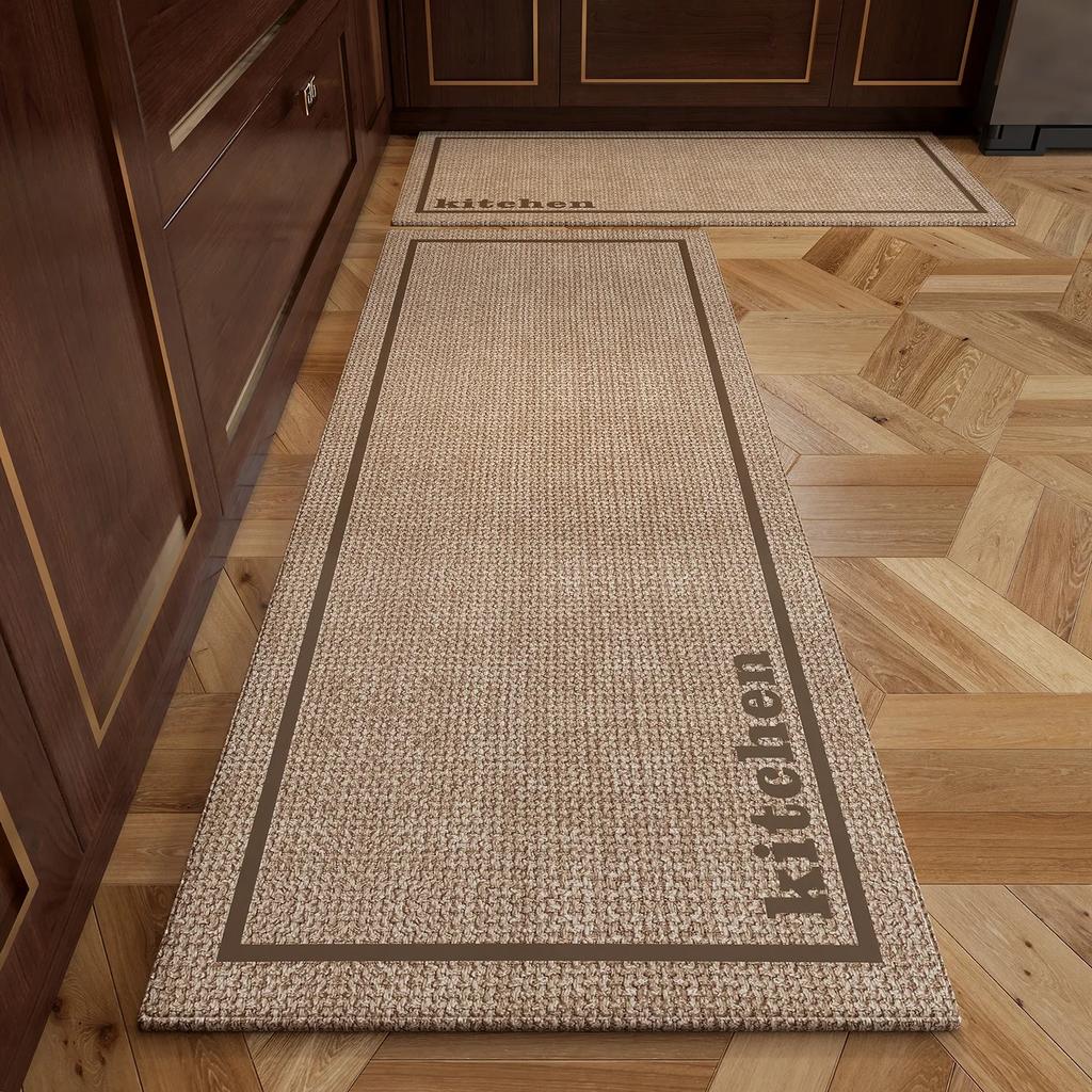 Koberček do kuchyne Behúň Protišmyková podložka na podlahu Dlhé koberce Elegantný minimalistický štýl Dekoračné koberce do domácnosti