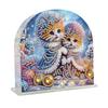 Diamond Painting Napkin Holder Rack Desktop Ornament Diamond Painting Tissue Storage Rack Acrylic Double Sided Xmas Table Decor