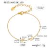 Qiong Yao 26-Letter Zircon Inlaid Jewelry Set: Gold-Plated Titanium Steel Necklace, Bracelet, Ring, and Stud Earrings.