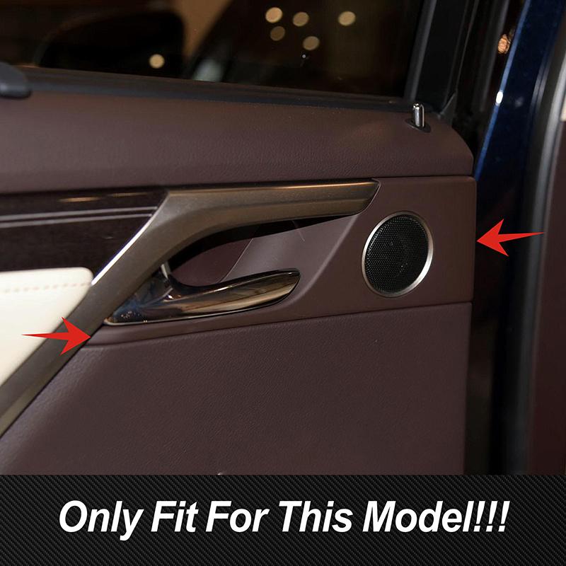 Panel Osłona Klamki Tylnych Drzwi Samochodu z Włókna Węglowego Naklejki Dekoracyjne Dla Lexus RX300 2016- Wnętrze