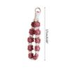 Makramee Blume Handgelenkband Schlüsselanhänger Schlüsselanhänger Riemen Handgelenk Lanyard Armband Schlüsselring Ostergeschenke Schlüsselanhänger Partydeko