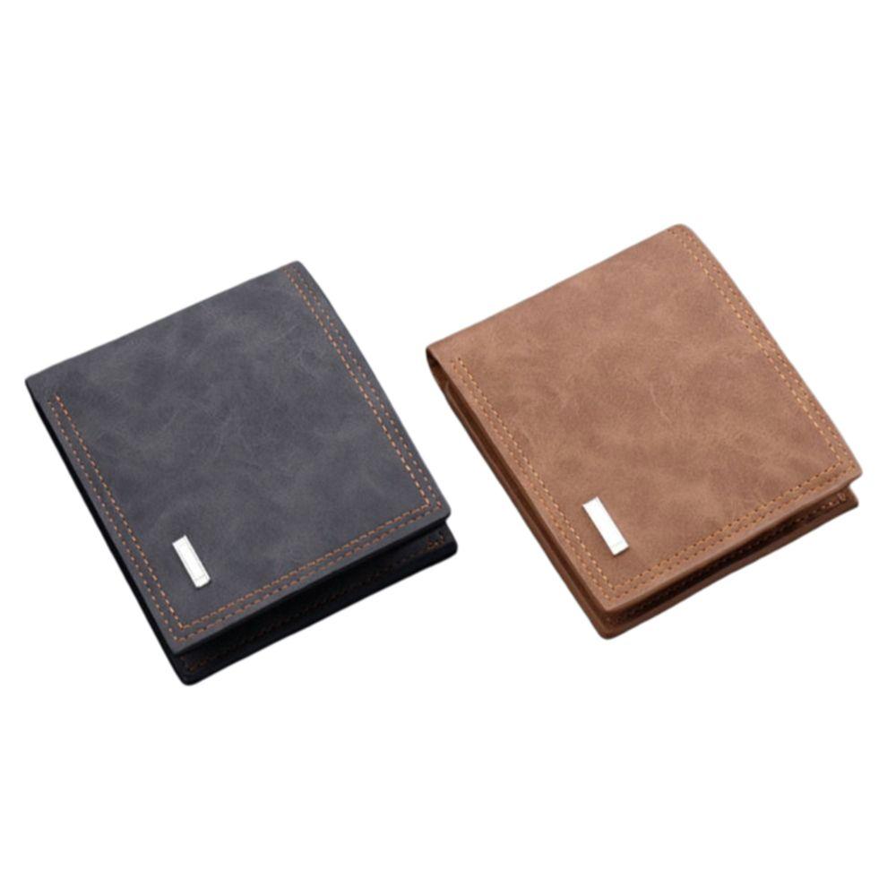 PU Leather Short Card Bag Multi-functional Credit Card Holder Portable Business Wallet  Daily Use
