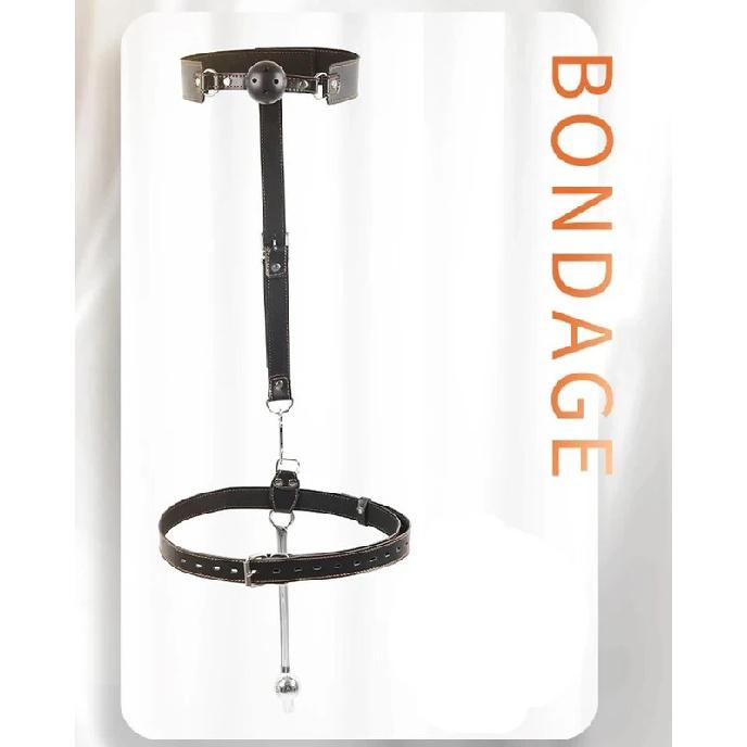 Bdsm Collar Mouth Plug Anal Hook Bondage Kit Flirt Adults Games Sex Handcuffs Anal Hook Adjustable Size Leather Metal Buttplug