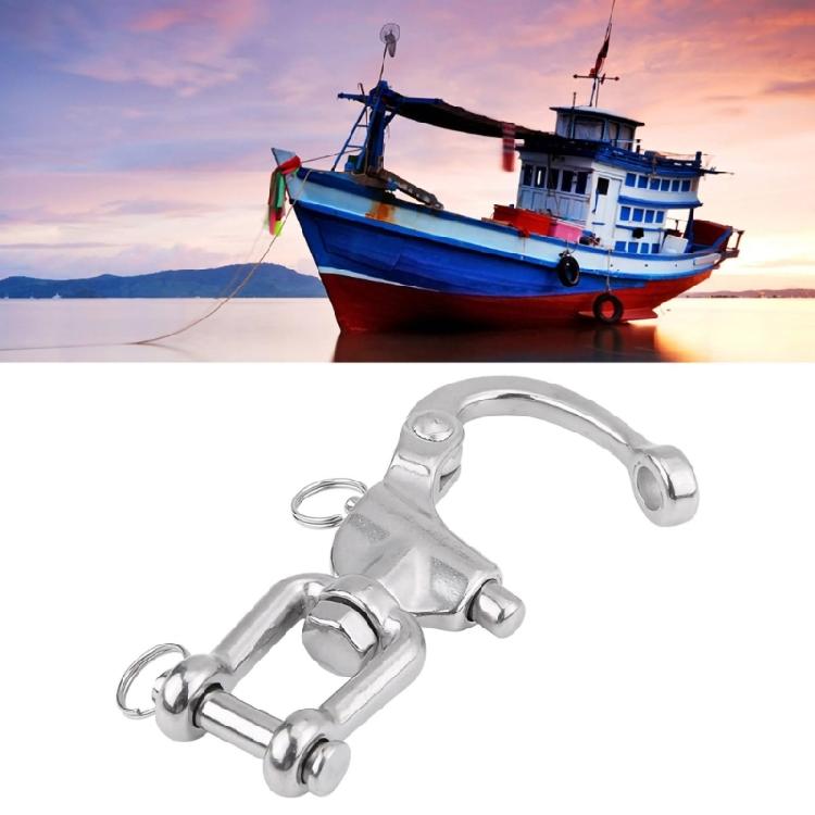 Multipurpose 316 Stainless Steel Strong Spring Shackle Suitable for Marine Boats & Outdoor Adventures Secure Attachment