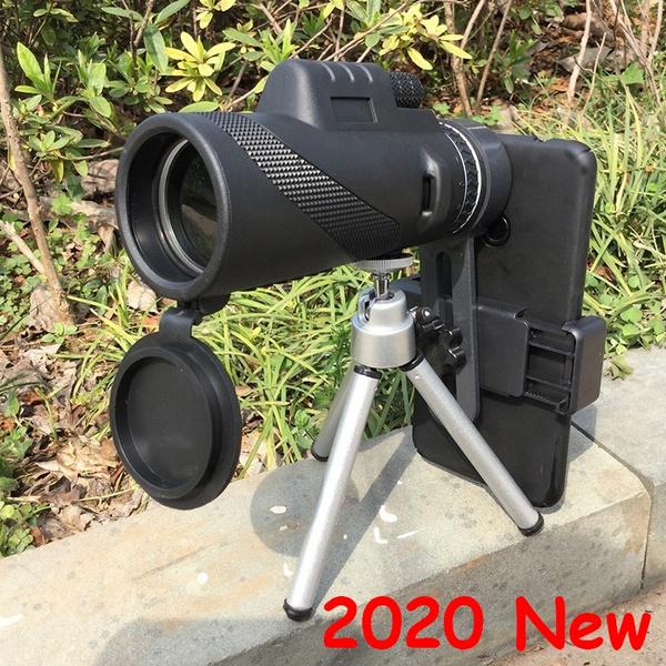 40x60 Monocular Telescope For Adults With Phone Adapter & Tripod - High Power For Bird Watching, Camping, Concerts