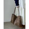 IELGY Korean Version Casual Soft Leather Commuter Fashion Shoulder Tote Bag
