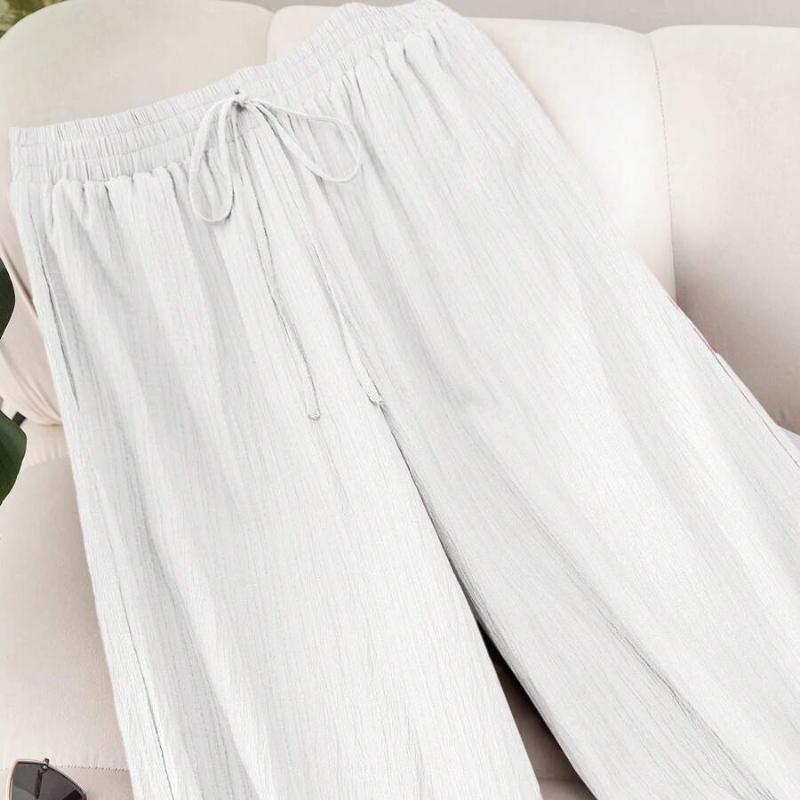 Comfortable Women's New Spring Summer Business Casual for Women Pants  Style Fashion Commute Elegant Purple for Lotus Root Pink Wide-Leg Pants