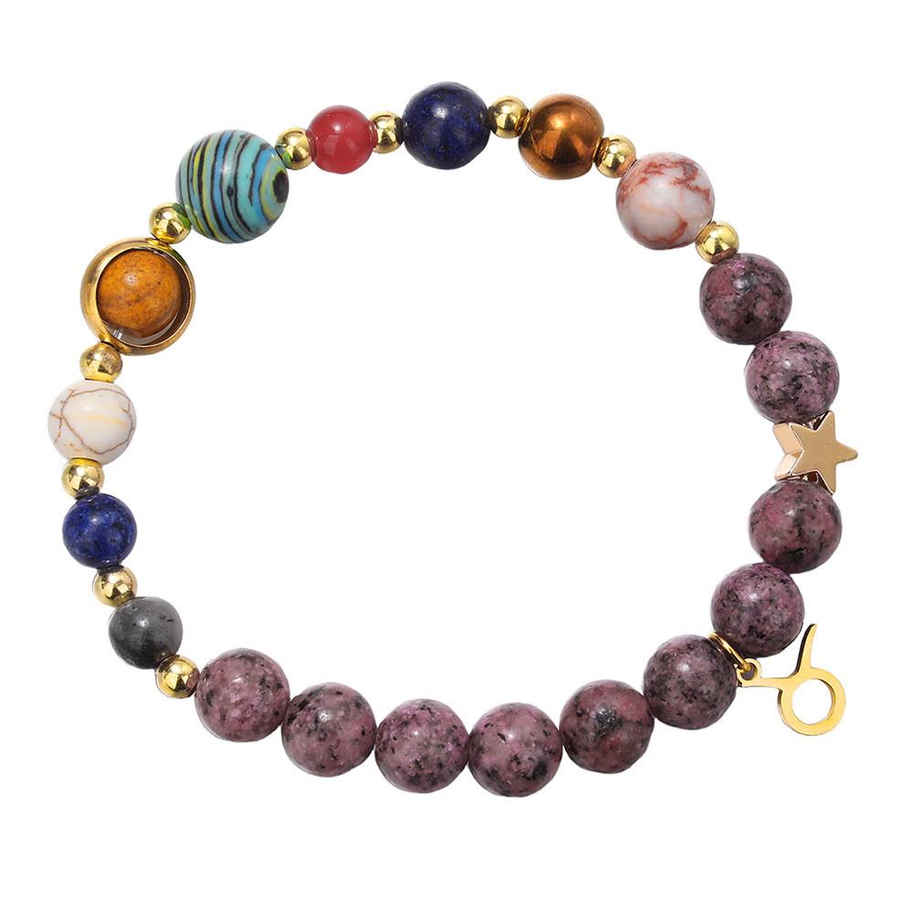 Sternbild Handgefertigt Stein Stahl Anhänger Armband Für Frauen Geschenkidee