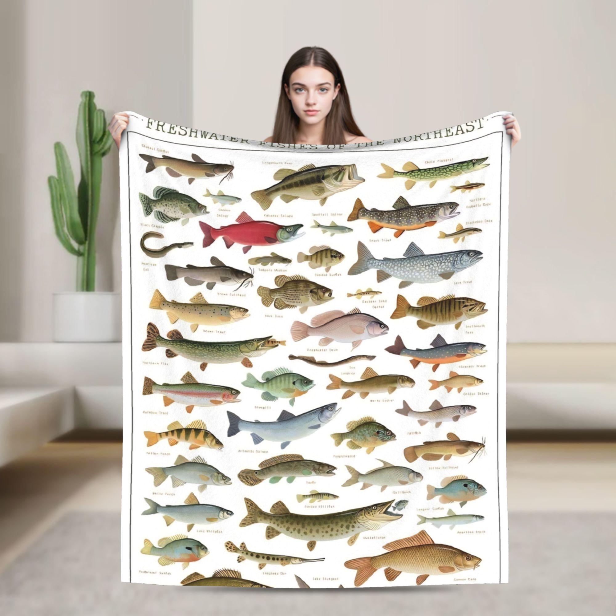 

Sports Fish Funny Lover Soft Blanket Picnic Plush Bedding Throws Novelty Home Decor Flannel Bedspread Sofa Bed Cover 100cm x 150cm