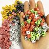 100PCS/Set 8mm Size Dice Entertainment Game Props 5 Colors Available Gaming Dice Solid Cube Set Party Board Game Accessories ZYF