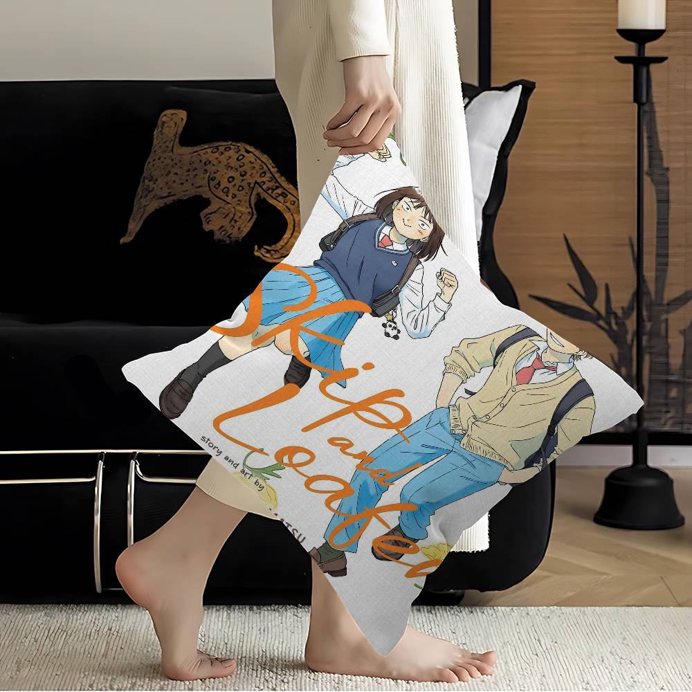 

Anime Skip and Loafer Cushion Cover Polyester Sofa Cushions Decorative Throw Pillows Home Decoration Pillowcover 12x12Inch