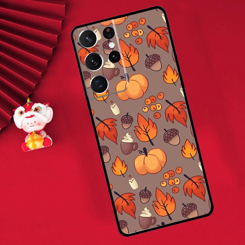 Autumn Pumpkins Case For Samsung Galaxy S26 S25 S24 Ultra S21 S20 S22 S23 Ultra S10 Plus S25 FE Cover Funda