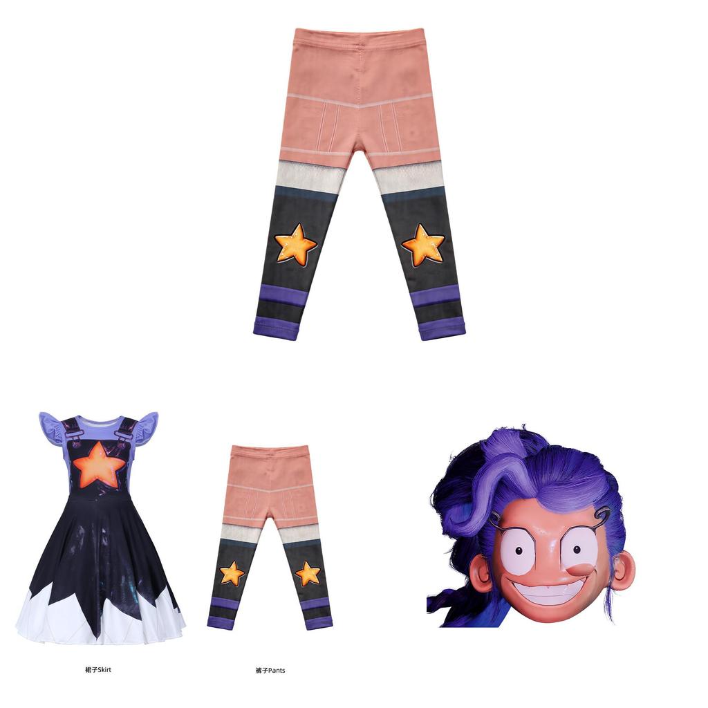 Robe Kostume Lily Lovebraids de Poppy Playtime Pour Cosplay et Événements d'Halloween