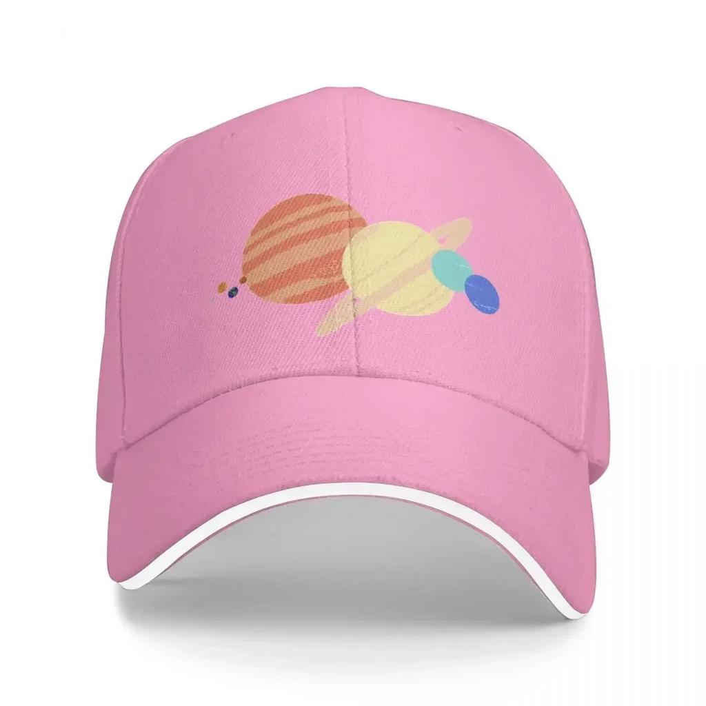 Solar System to scale Baseball Cap black Anime New In The Hat Unisex Adjustable Golf Wear Womens