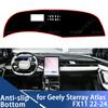 Armaturenbrettabdeckung für Geely Starray Atlas FX11 2022 2023 2024 Auto Armaturenbrettabdeckung Armaturenbrettmatte Teppichauflage Sonnenschutz Umhang Kissen