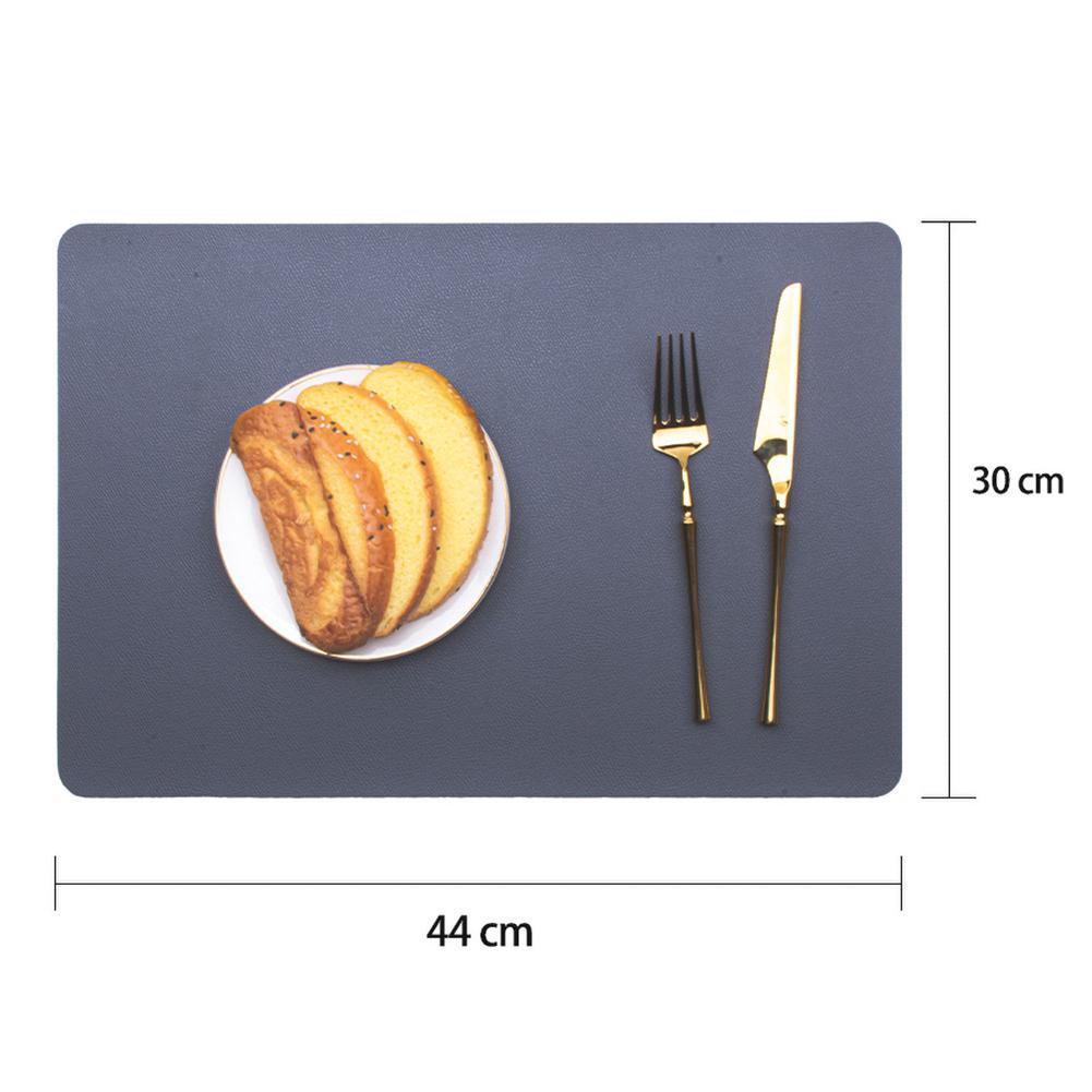 PU Leather Placemat Multipurpose Non-Slip Heat Resistant Table Mat For Home