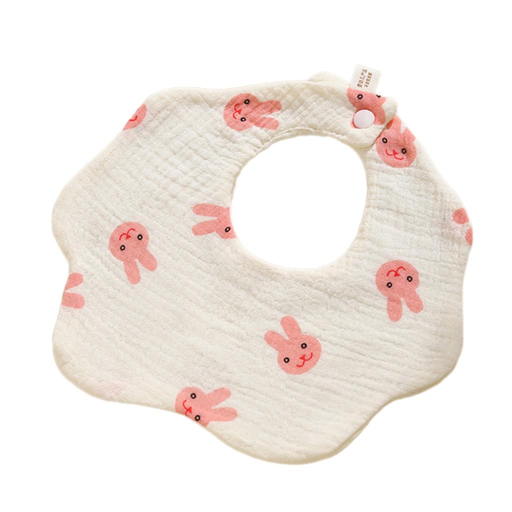 Breathable & Absorbent Burp Cloths Cute & Functional Baby Bibs Lovely Pattern Newborns Bibs Cotton Bibs for Infants Gift
