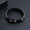 Punk Rock PU Leather Wristband Jewelry Metal Stud Rivet Bangle Leather Bracelets for Men Women