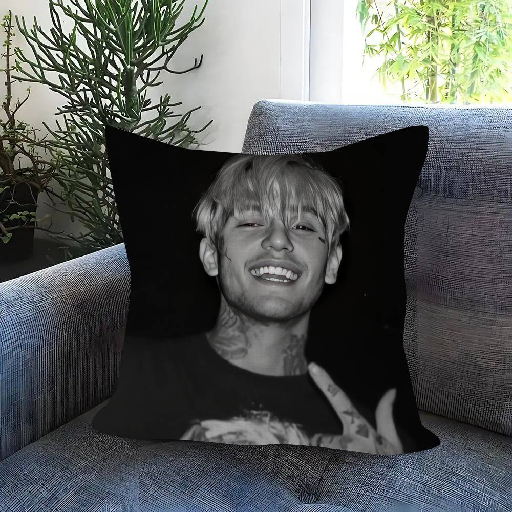 Pop Rap Album Lil Peep Hip Office Cushion Pillowcase Car Cushion Cover45X45Cm Lumbar Pillowcase Sofa Pillowcover