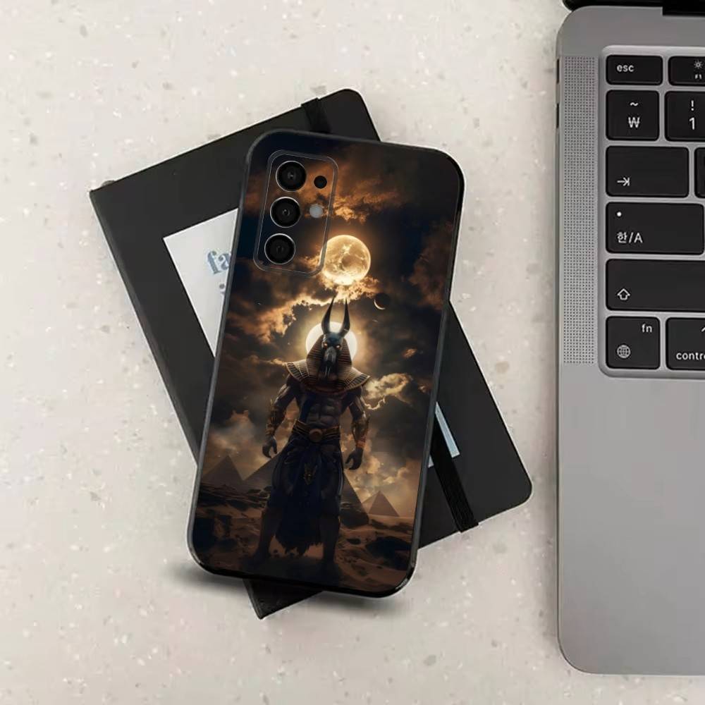 

Чехол для телефона Anubis God Egyptian для Samsung Galaxy A73,31,32,72,41,J7,8,9,53,52,71,22,Note Мягкий Черный Силиконовый Чехол SamsungA30