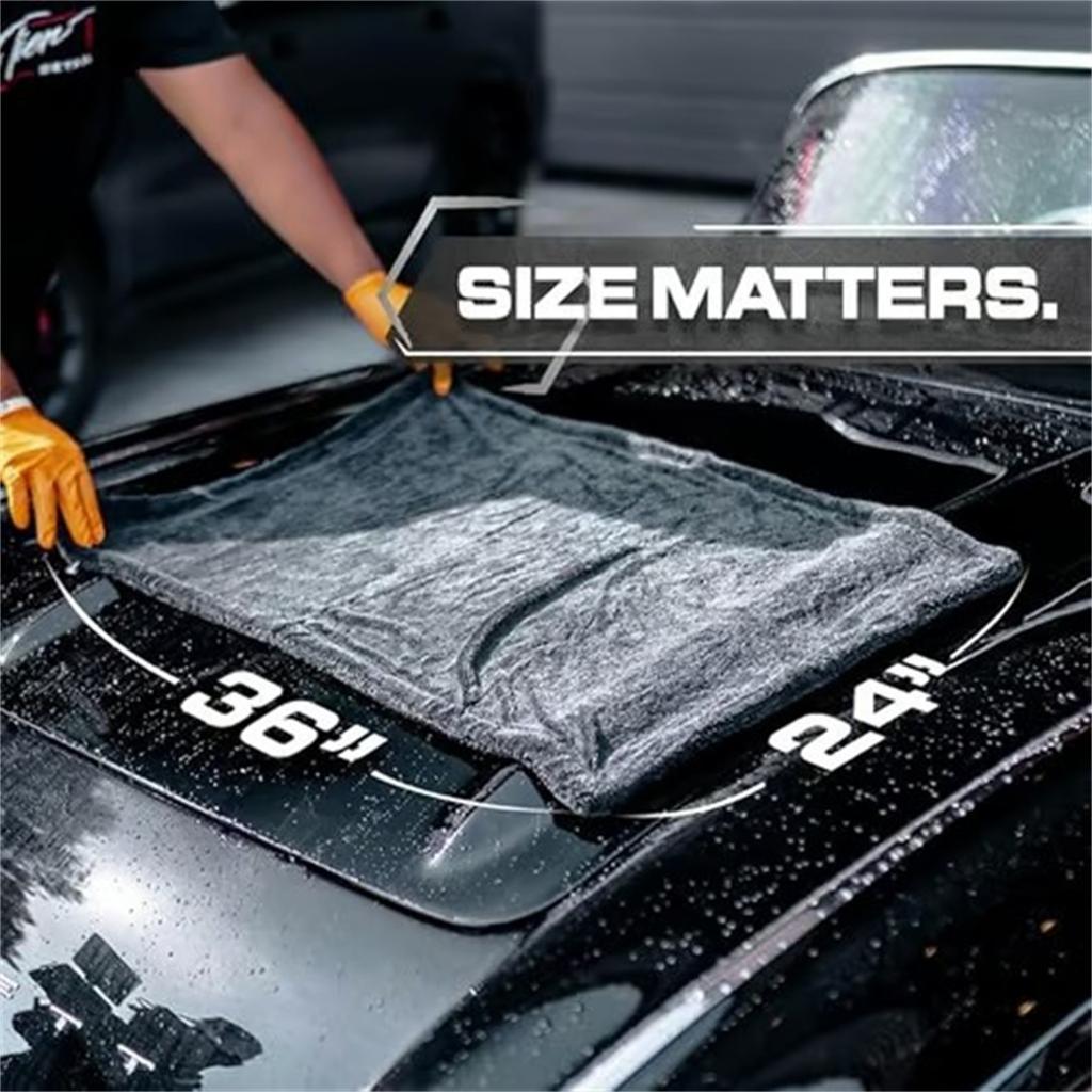 1 Rated Car Drying Towel For Car Detailing Streak Free, XL 1300 GSM Premium Ultra Soft Microfiber, Twisted-Loop Microfiber Towels For C