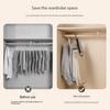 Stainless Steel Multi-Layer Pants Hanger, Foldable 5-Tier Closet Organizer, Non-Slip Space-Saving Rack for Jeans/Skirts