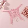 Hollow-out Mesh Lace Briefs Low-waist Women's Thong Sweet Lace Seamless Panties  Female