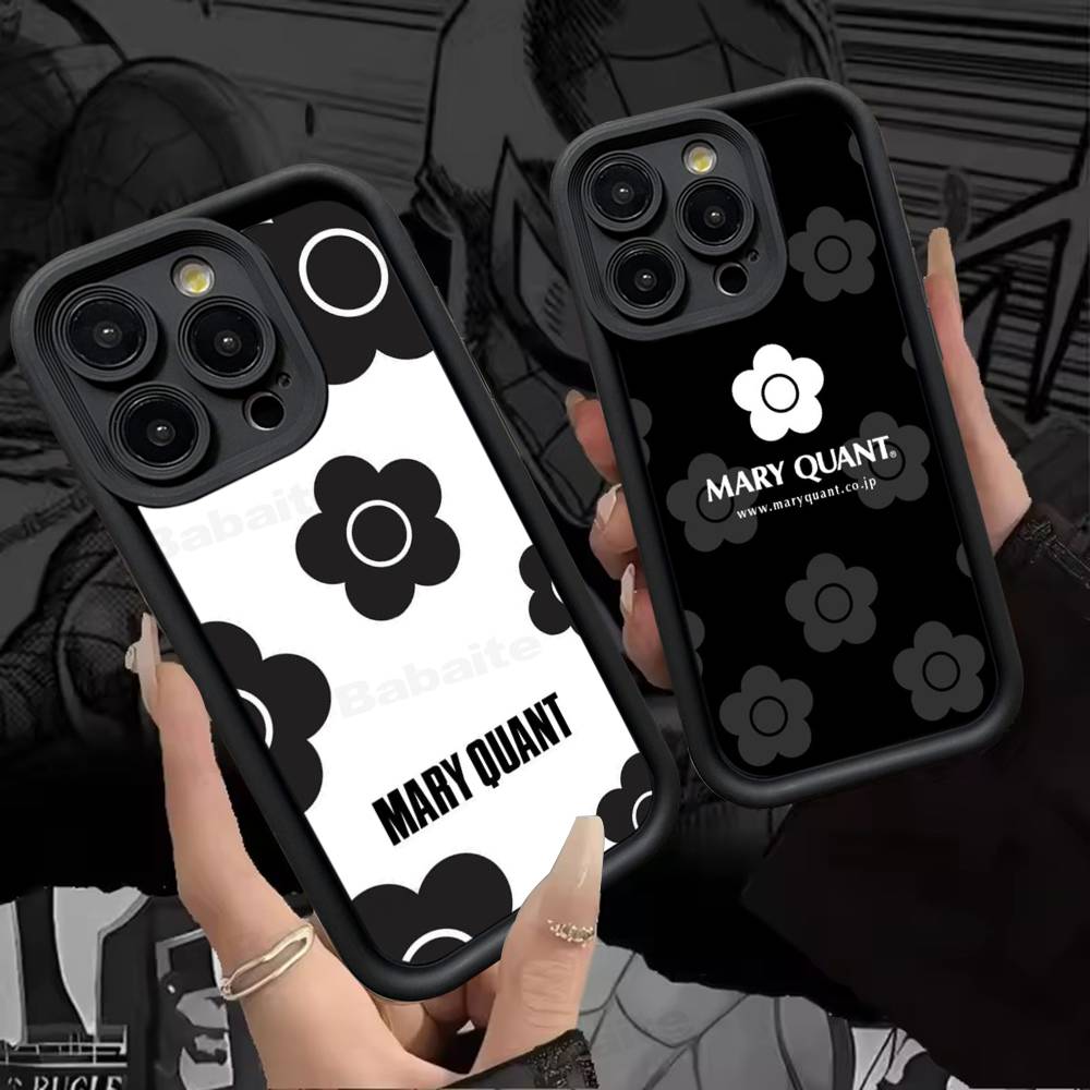 Fashion Brand Q-Quant Mary Silicone Soft Phone Case For IPhone 17 16 14 13 12 11 15 Pro Max Plus Air Cover