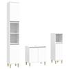 VidaXL Bathroom Furniture Set 3 Pcs White Engineered Wood 3185581