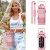 Neoprene Sport Water Bottle Cover Adjustable Shoulder Strap Tumbler Holder Bag  Tumbler