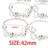 10 Pieces Cloth Napkin Holders, Round Alphabet Buckles Holder, Serviette for Home
