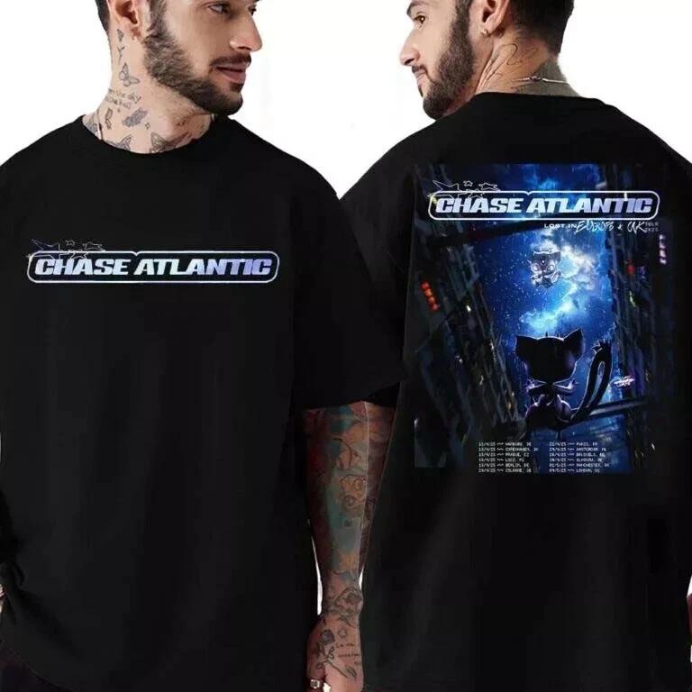 Chase Atlantic Lost In Europe And UK Tour 2025 Список Дат Футболка с Двумя Сторонами S-4X 4XL