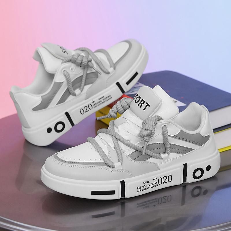 Hot Selling Platform Unisex Board Shoes Streetwear Sneaker Lace-up Design Man Casual Sneaker Comfortable Men Skateboarding Shoes