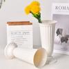 Pot de fleurs en plastique imitation céramique, Vase simple et durable pour arrangement floral, Vase hydroponique en plastique nordique, Décor de salon