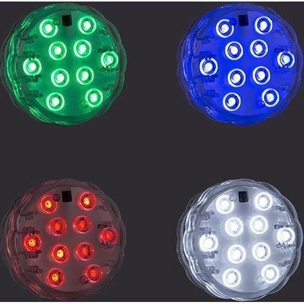 Flerfarget LED-lampe for svømmebasseng og SPA med fjernkontroll