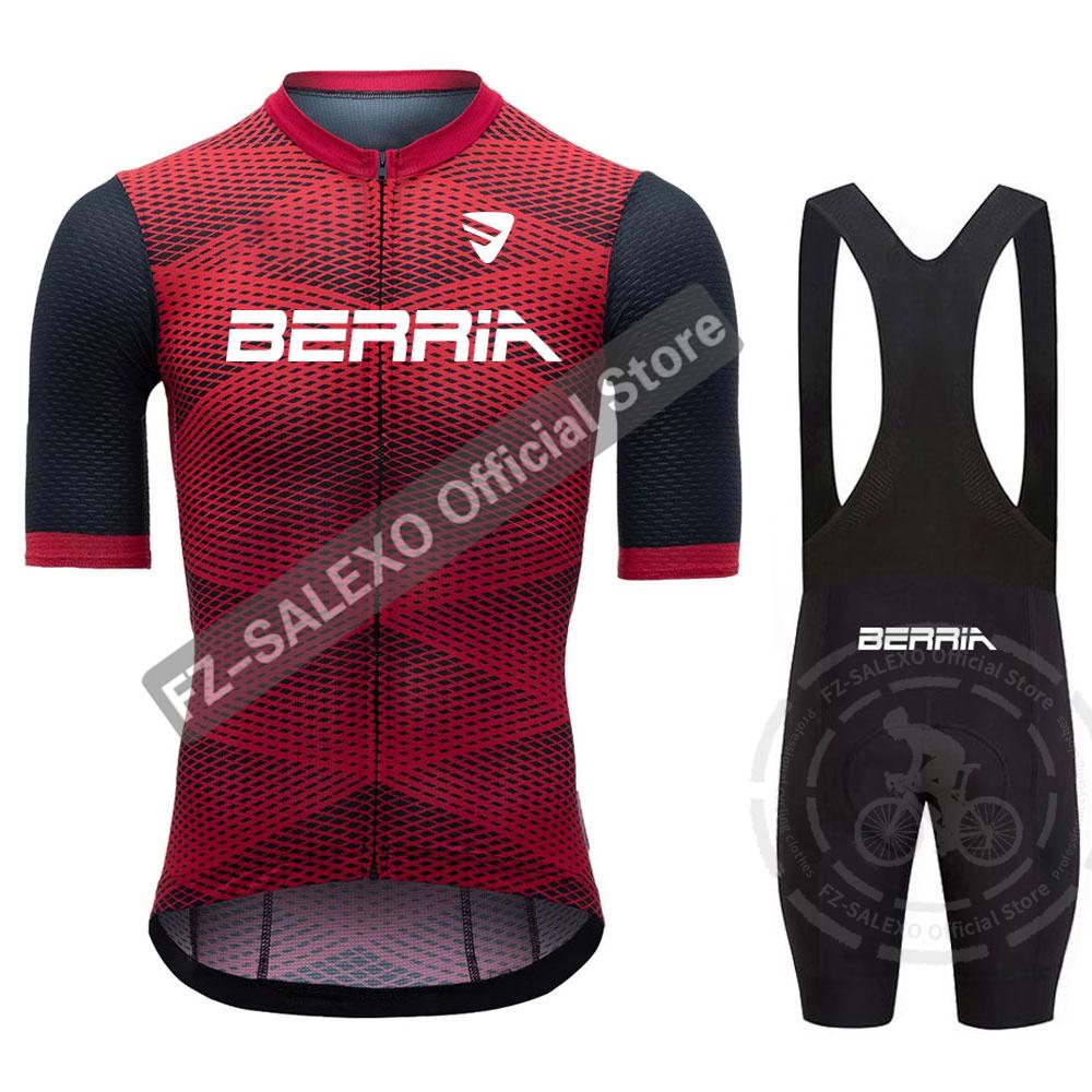 2026 Summer Breathable Cycling Suit Set  Men Summer Cycling Jersey Sets MTB Maillot Cyclisme Homme Road Bike Shirts Suit Bicycle Bib Shorts