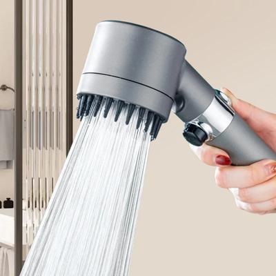 3- High-pressure Shower  Adjustable Spray with Massage Brush Filter Rain Shower Faucet Bathroom Accessories