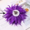 Big Brooch Flower Lapel Pins Elegant Feather Badge Fashion Feather Corsage Brooches  Party Cloth