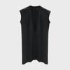 SUBHUMAN Men's Spring/Summer Dark Knitted V-Neck Sleeveless Tank Vest - Couple's Style